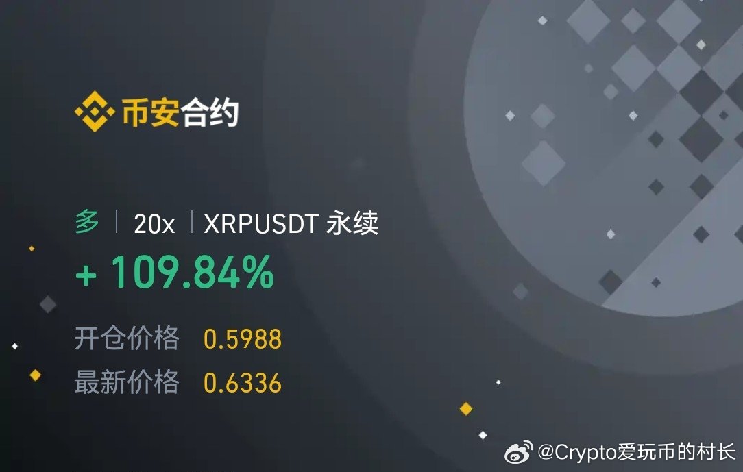 关于巨额XRP转移至币安交易所背后的故事